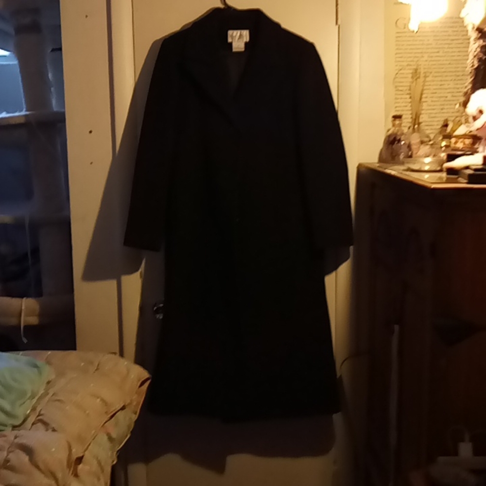 Worthington black women's trench coat